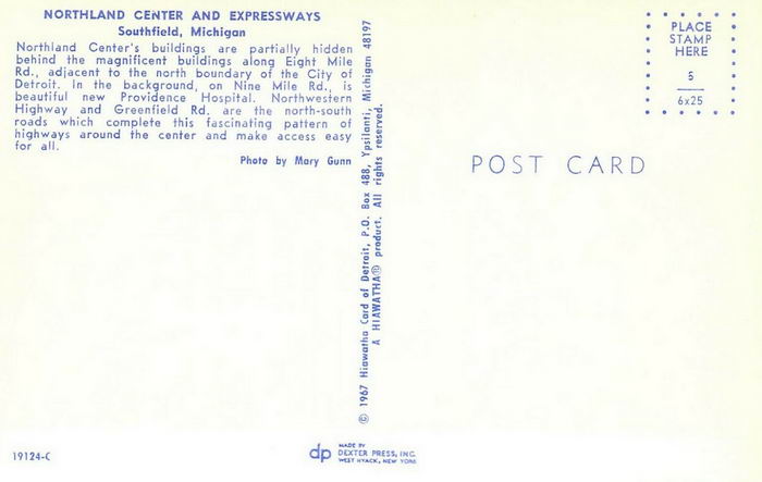 Northland Center - Old Postcard